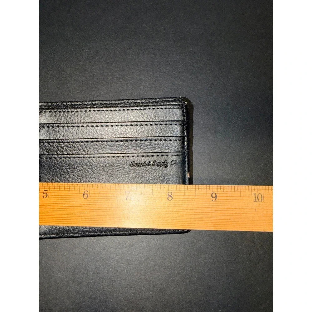 Herschel Supply Co Bifold Wallet Grey Heather Canvas ID Window
